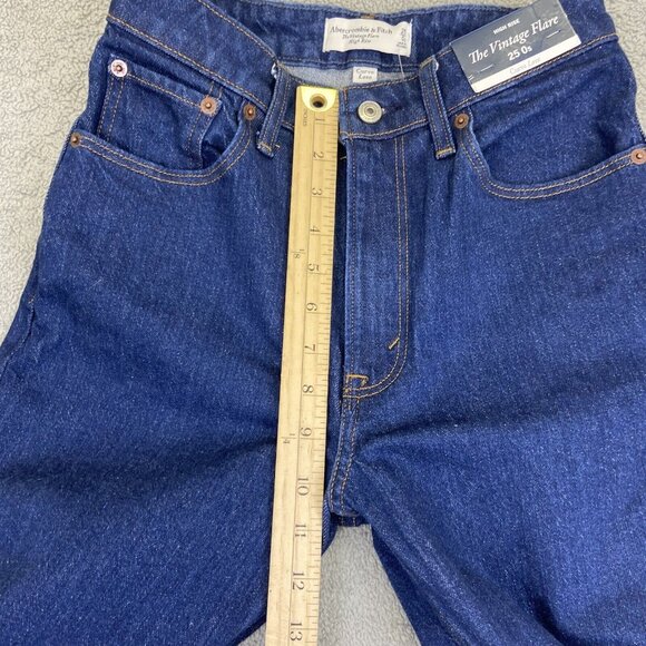 Abercrombie Fitch Women Jeans 25 0s Short Curve Love The Vintage Flare High Rise - Picture 5 of 11